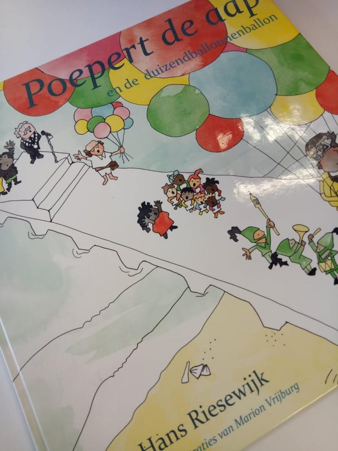 glans laminaat - Kinderboek - Poepert de Aap