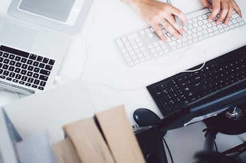 Bureau met pc 
