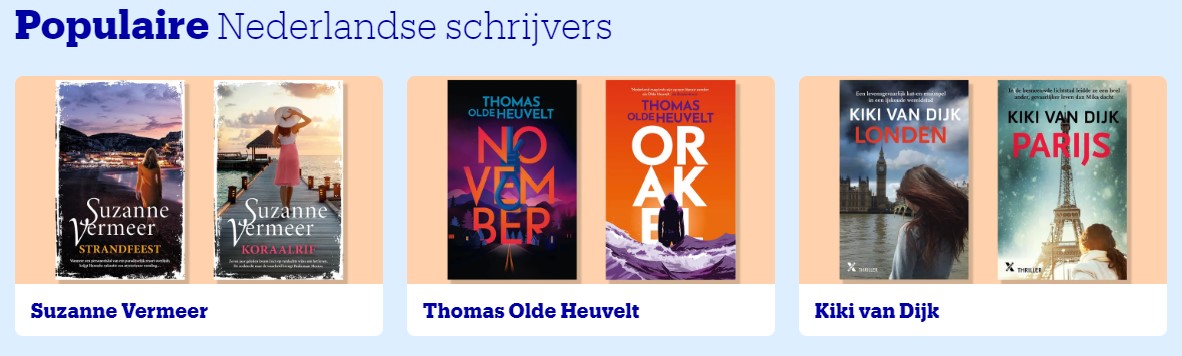 Populaire nederlandse schrijvers