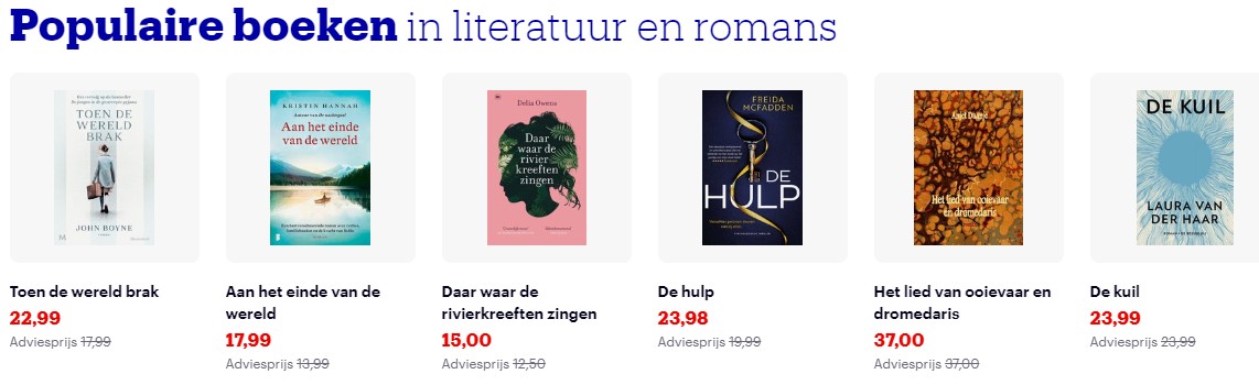 populaire boeken literatuur en romans